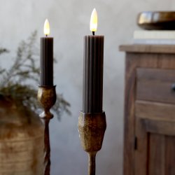 Coffee LED-bedelys Cenon i lysestager