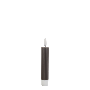 Cenon LED-bedelys med riller coffee s�t af 2