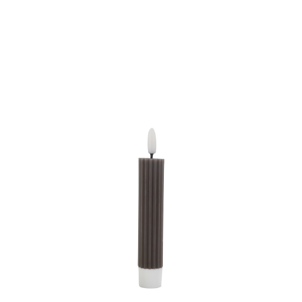 Cenon LED-bedelys med riller coffee s�t af 2