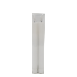 S�t med 2 hvide LED-kronelys