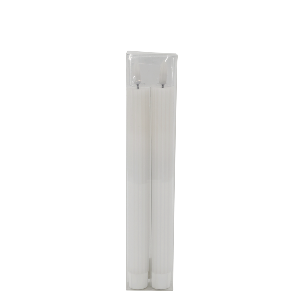 S�t med 2 hvide LED-kronelys