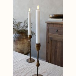 Rillede LED-kronelys hvid fra Cenon