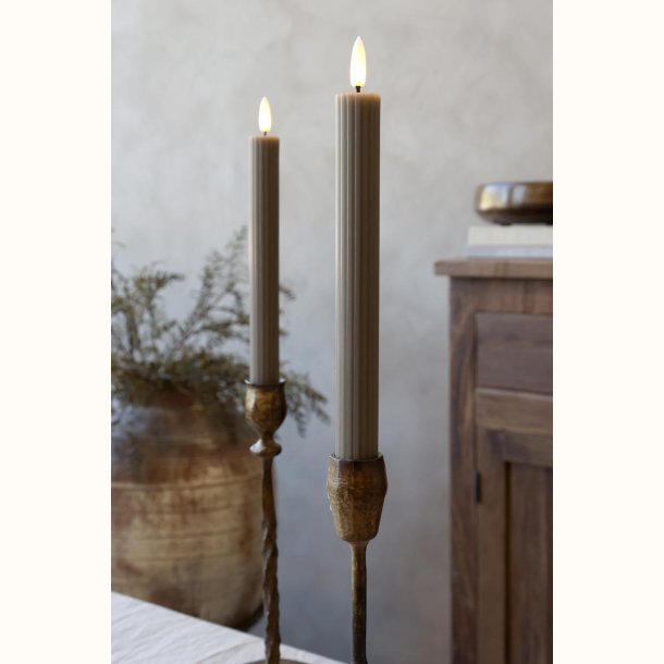 Rillede LED-kronelys latte fra Cenon
