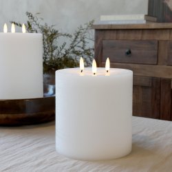 Cenon LED-bloklys hvid i bordd�kning