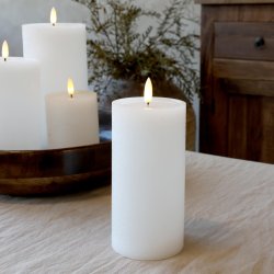 Cenon LED-bloklys hvid i bordd�kning