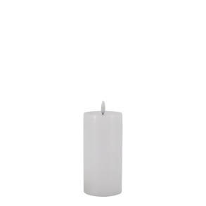 H�jt hvidt Cenon LED-lys med rustik overflade