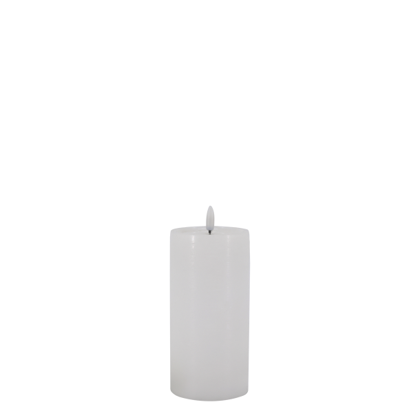 H�jt hvidt Cenon LED-lys med rustik overflade