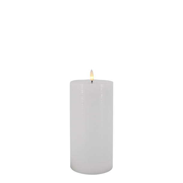 H�jt LED-lys med rustik voksoverflade