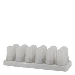 Genopladelige LED-fyrfadslys i opladerstation