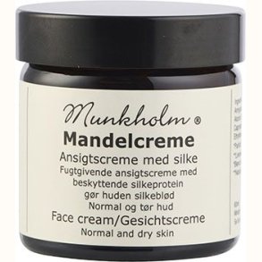 Munkholm Mandelcreme ansigtscreme 60 ml til normal og t�r hud