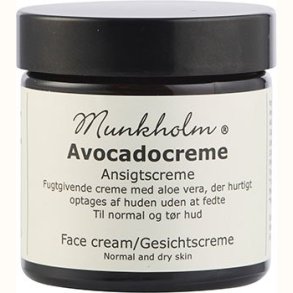 Munkholm Avocadocreme ansigtscreme 60 ml til normal og t�r hud