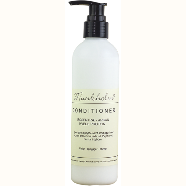 Munkholm Conditioner Rosentr� Argan med pumpe til daglig h�rpleje