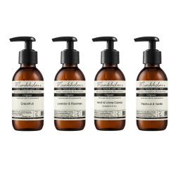 Munkholm h�nds�be 250 ml med pumpe i fire duftvarianter til badev�relse og k�kken