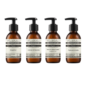 Munkholm h�nds�be 250 ml med pumpe i fire duftvarianter til badev�relse og k�kken