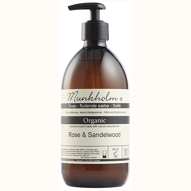Munkholm h�nds�be 500 ml  Rose og Sandelwood