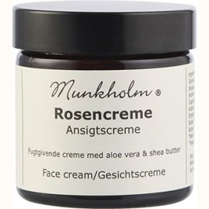Munkholm Rosencreme ansigtscreme 60 ml med aloe vera og sheasm�r