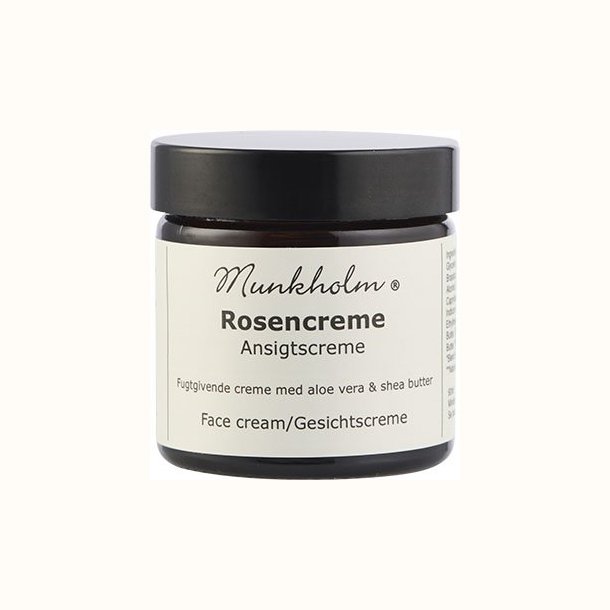 Munkholm Rosencreme ansigtscreme 60 ml med aloe vera og sheasm�r