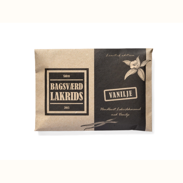 Bagsv�rd Lakrids Vanilje, h�ndlavet lakridskaramel med afrikansk vanilje, 160 g