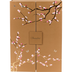 Summerbird �dition No�l julekalender i guld med kirseb�rgrene og sommerfugle