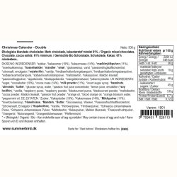 Ingredienser og n�ringsindhold for Summerbird Double Christmas Calendar